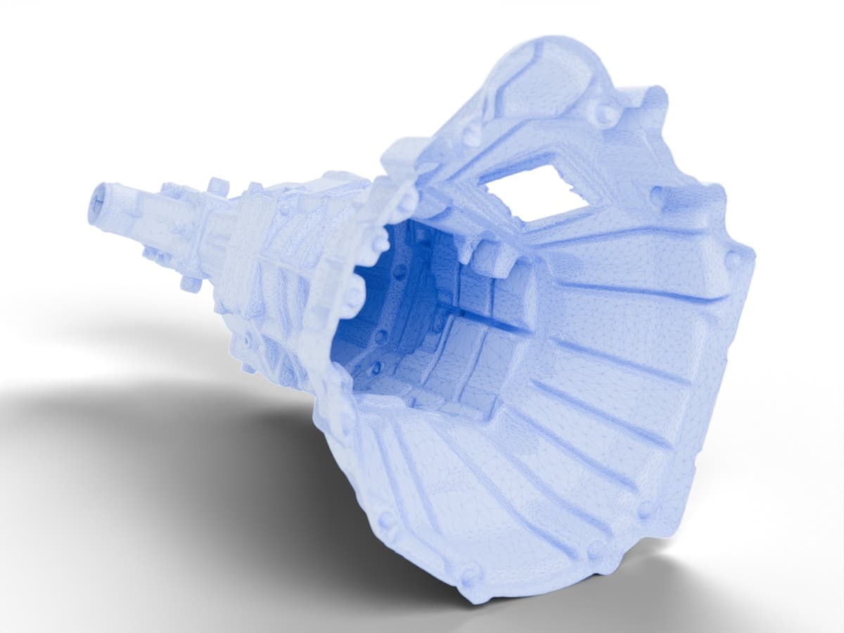 Scan: gearbox case and bellhousing