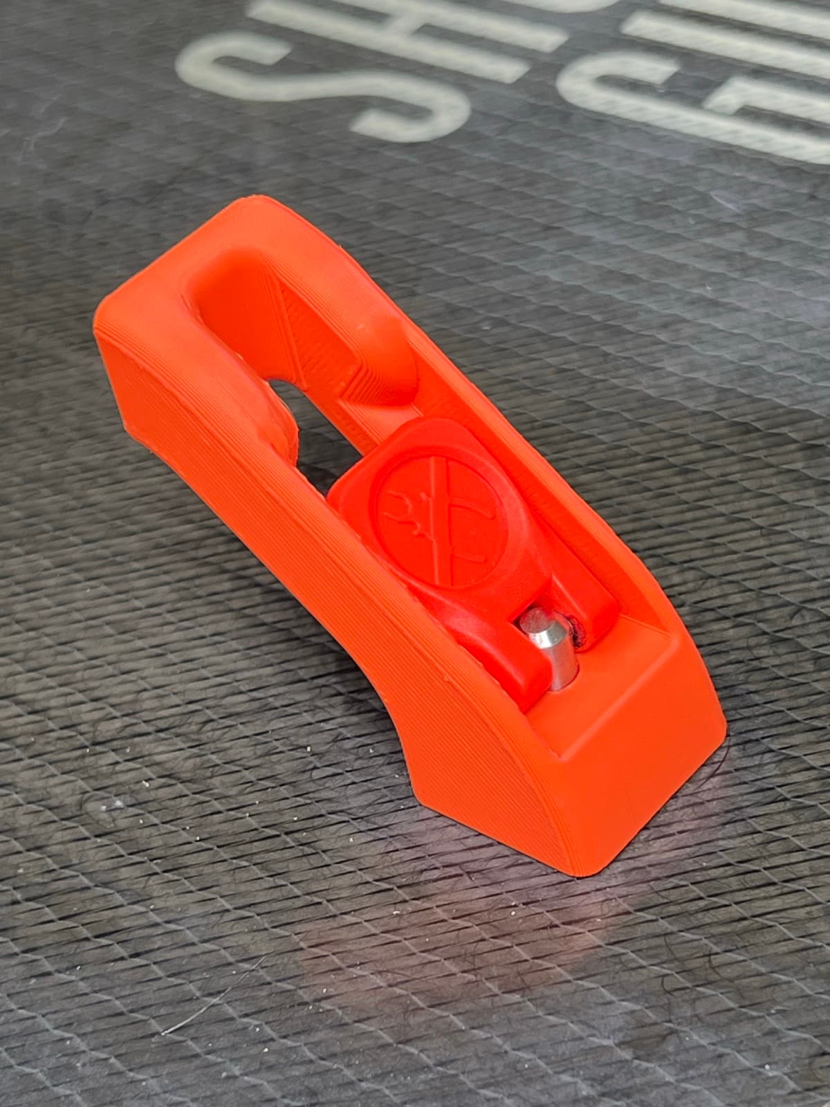 CLIP mounting system detail with embossed mark